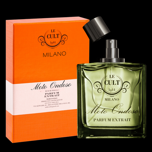 Flacone e confezione Moto Ondoso Parfum Extrait Fresco Aromatico — Le Cult 1944 Milano